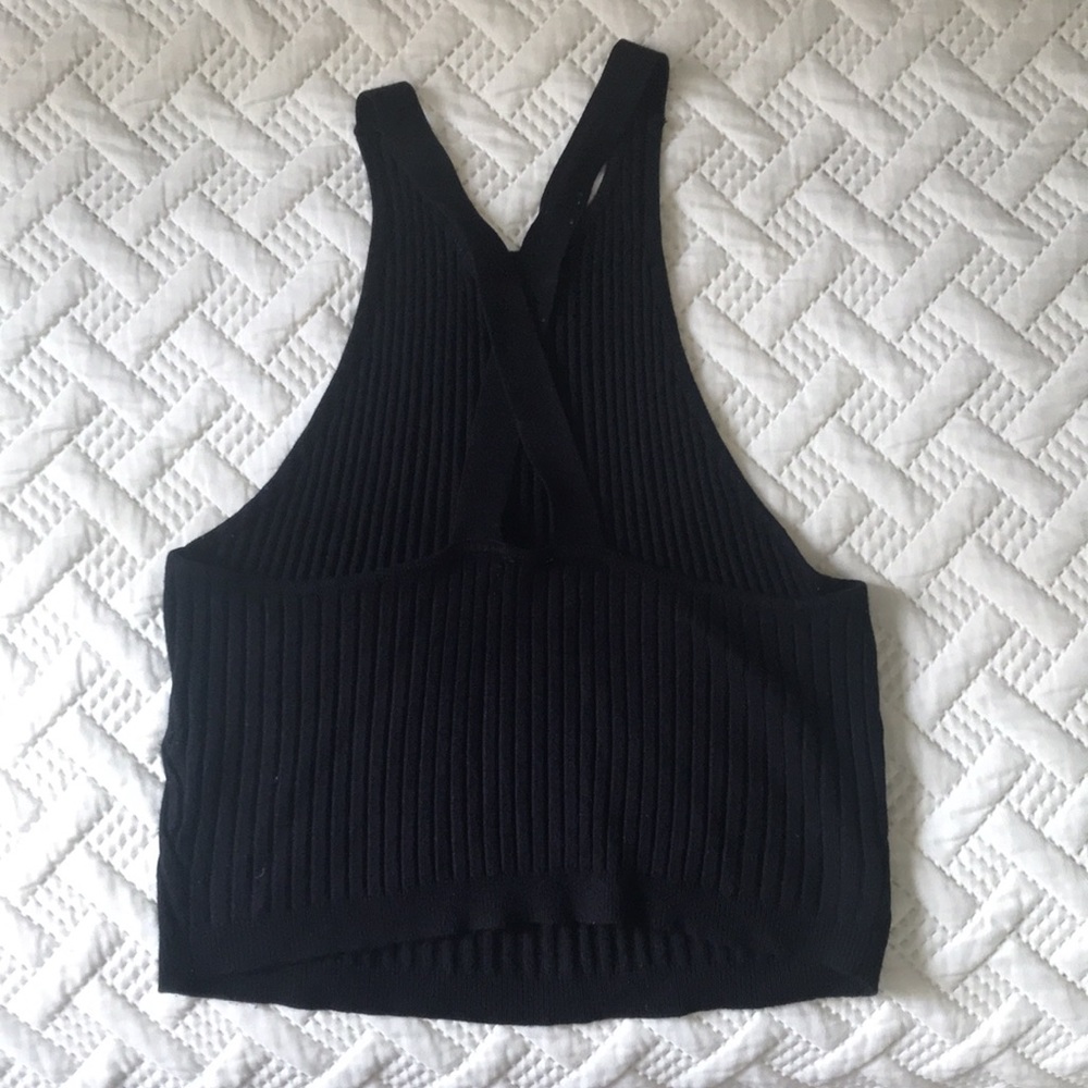 Black Halter Top - Picture 2 of 4